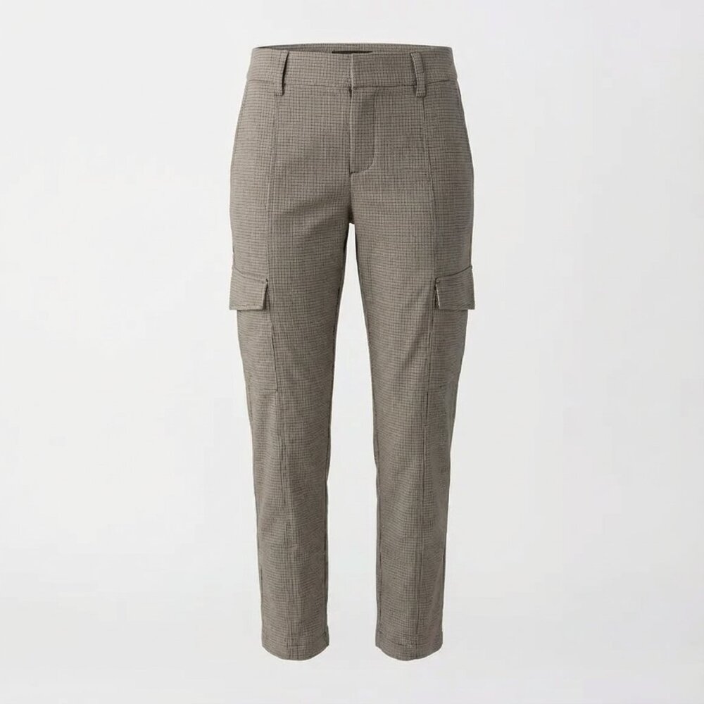Sanctuary Women's Polished Cargo Pants – Compact Houndstooth | Tailored Utility